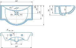 Runo Раковина мебельная Kirovit Классик 65 – фотография-2